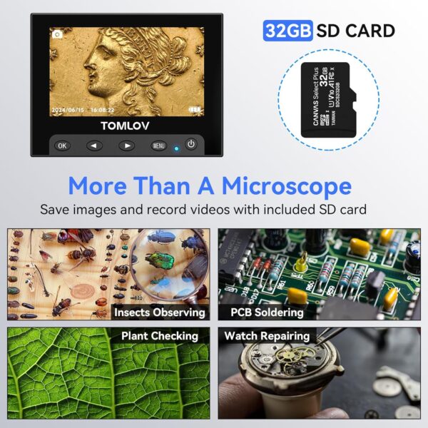 Microscopio digital con pantalla LCD 4,3" DM4S - Imagen 7