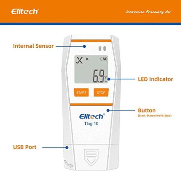 Registrador temperatura TLOG 10 Elitech - Imagen 7