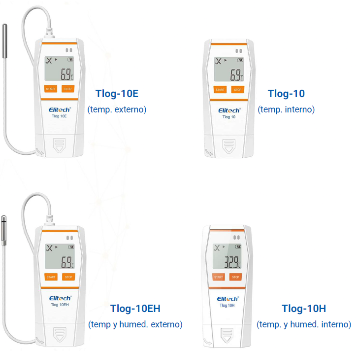 Registrador temperatura TLOG 10 series