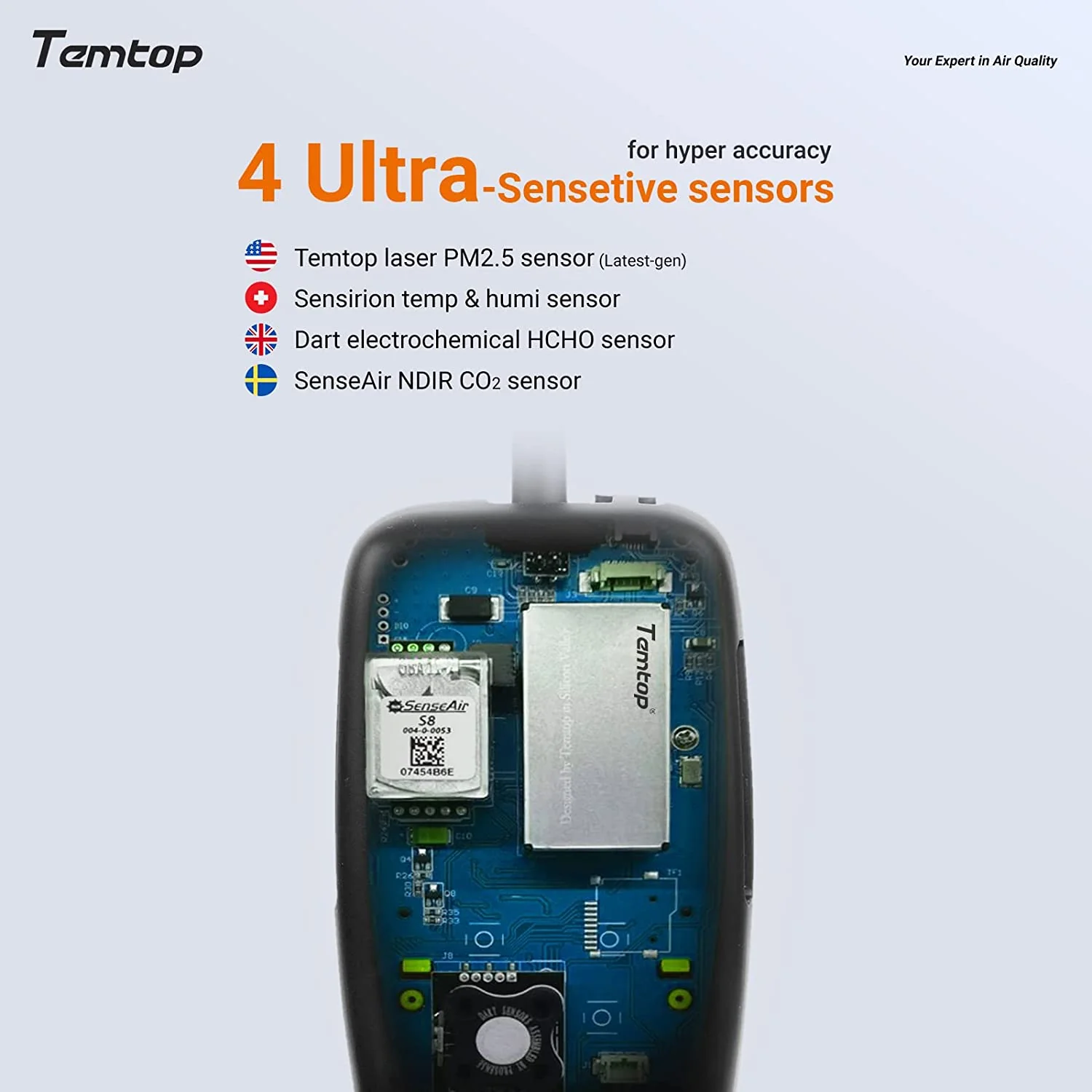 Monitor de calidad del aire Temtop M2000 2nd - Imagen 6